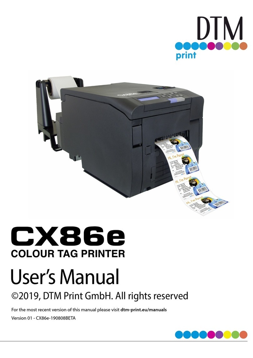 DTM Print CX86e user manual