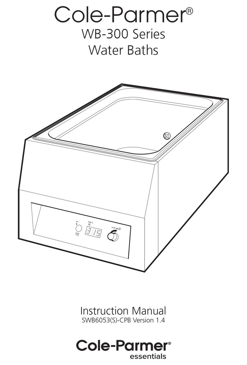Cole Parmer WB-300 Series instruction manual