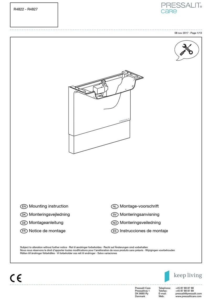 keep living PRESSALIT R4822 Mounting instruction
