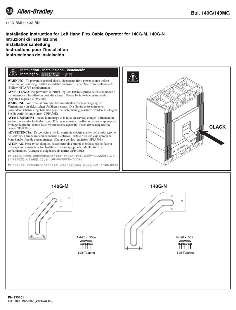 Allen-Bradley 140G-BML User manual Allen-Bradley 140G-BML User manual