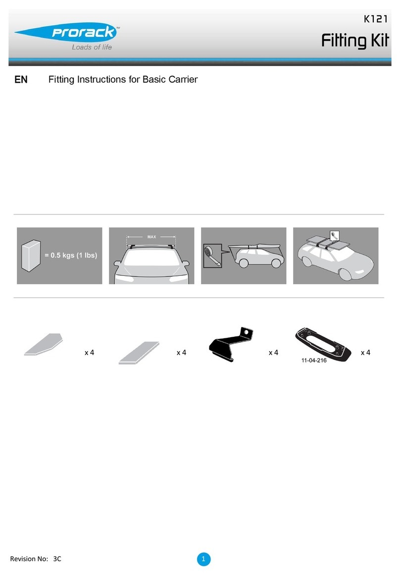 Prorack K121 User manual