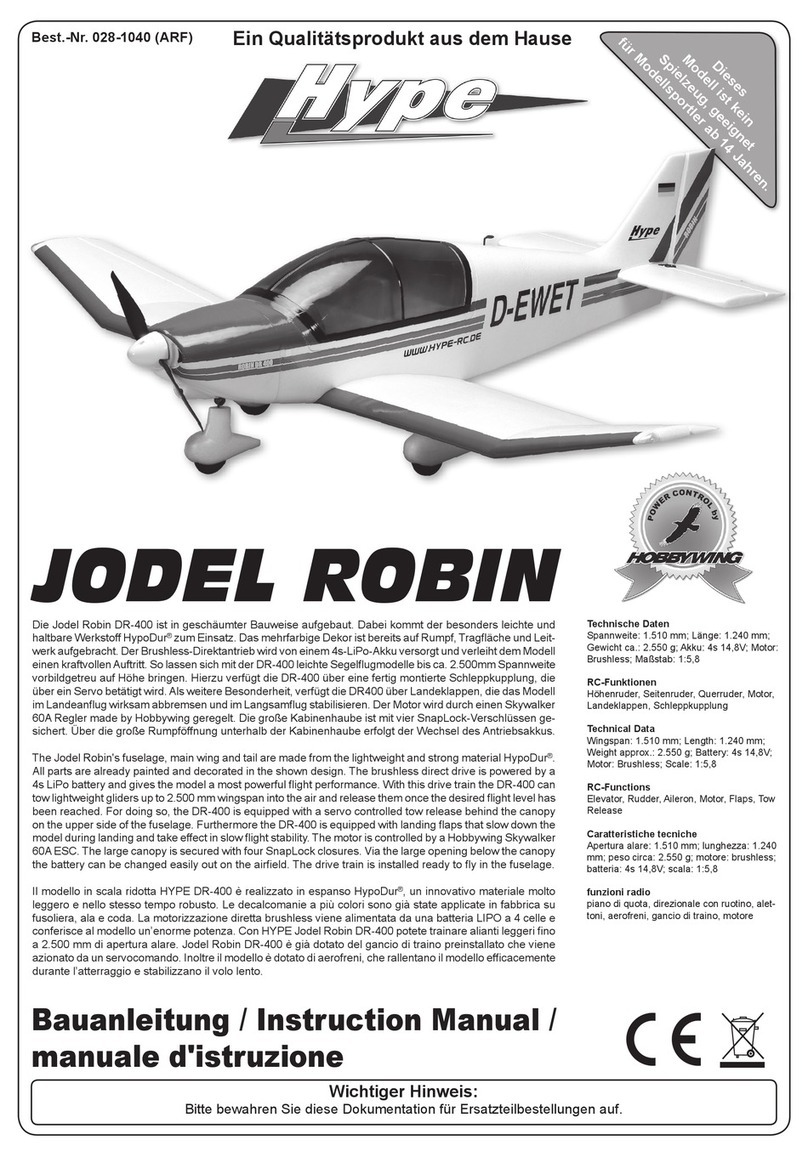 HYPE JODEL ROBIN DR-400 manual