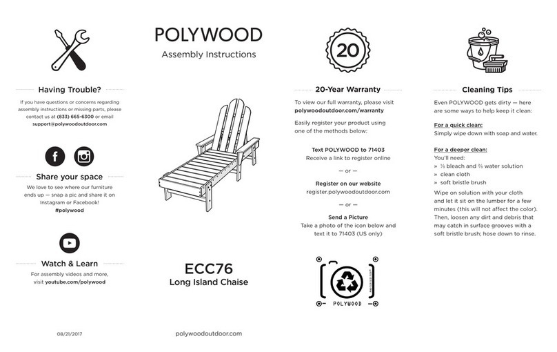 Polywood ECC76 Assembly instructions