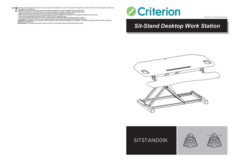 Criterion SITSTAND01K User manual