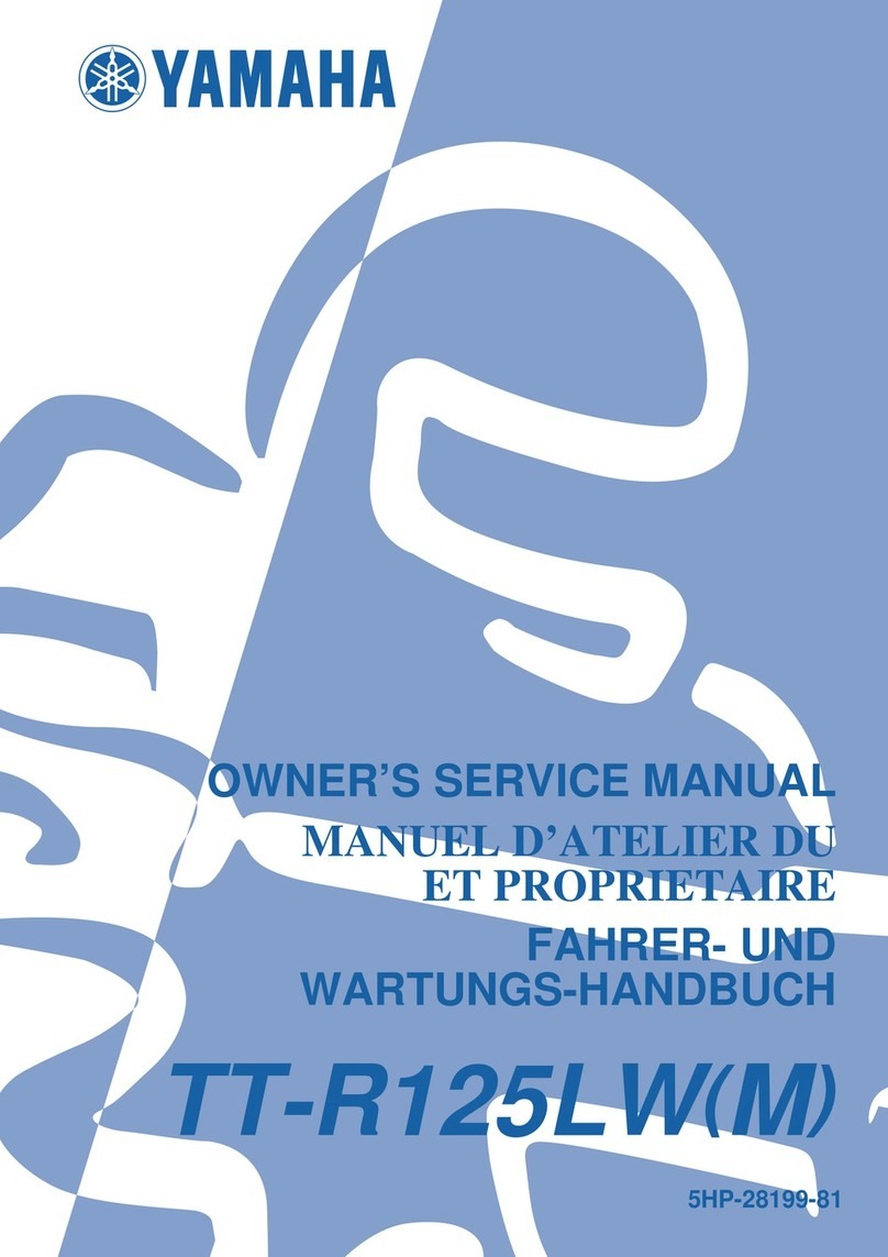 Yamaha TTR125LM Application guide Yamaha TTR125LM Application guide