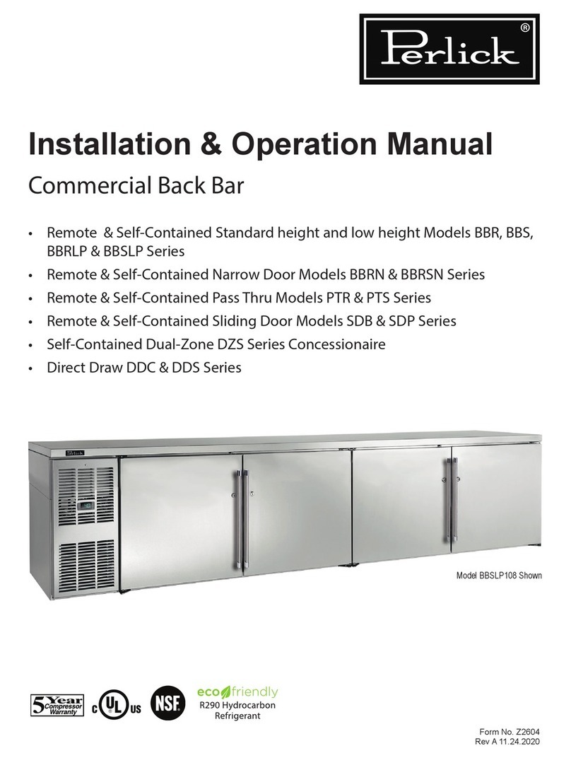 Perlick BBRLP Series User manual