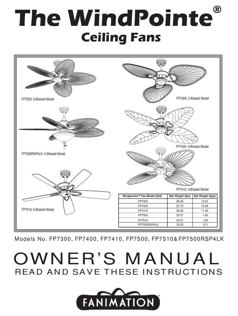 Fanimation Windpointe FP7400 User manual