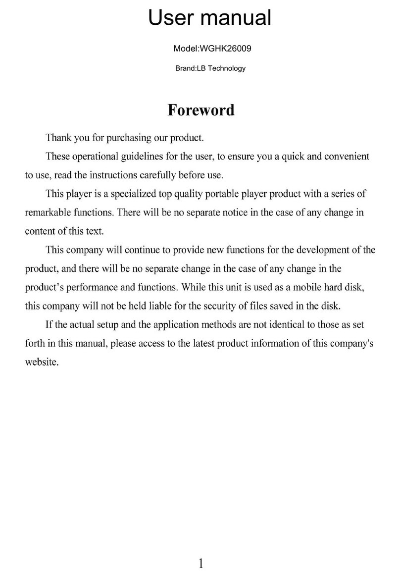 LB Technology WGHK26009 user manual