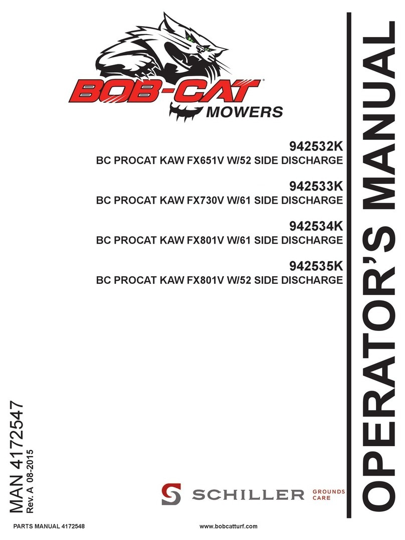 Schiller Grounds Care BOB-CAT 942532K Operator's manual