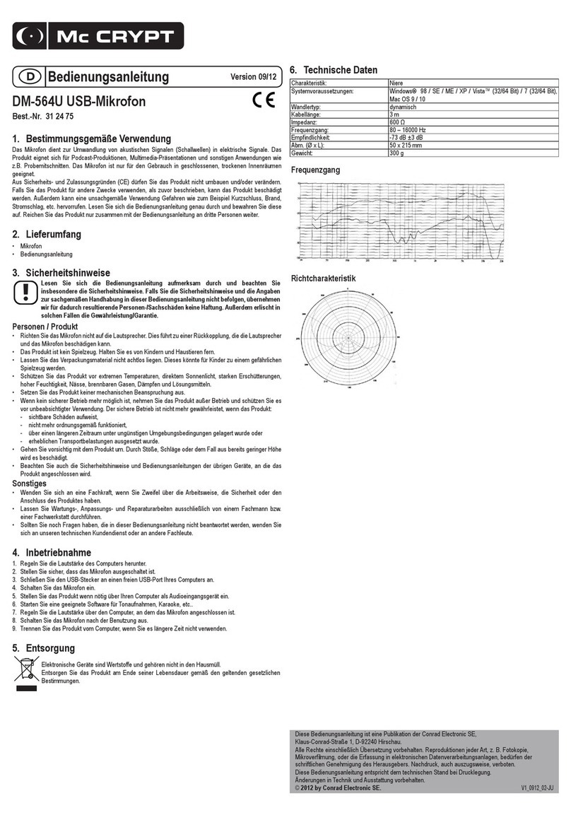 MC Crypt DM-564U User manual