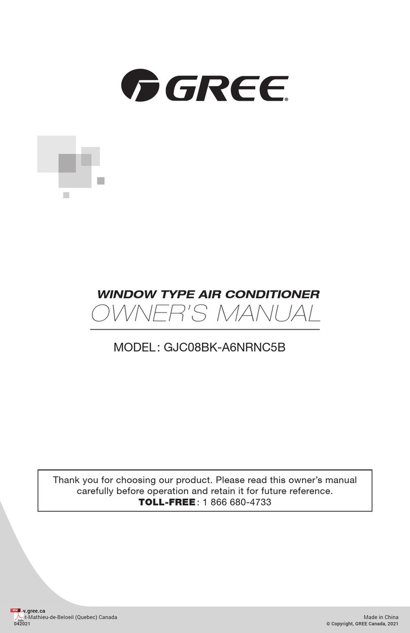 Gree GJC08BK-A6NRNC5B User manual