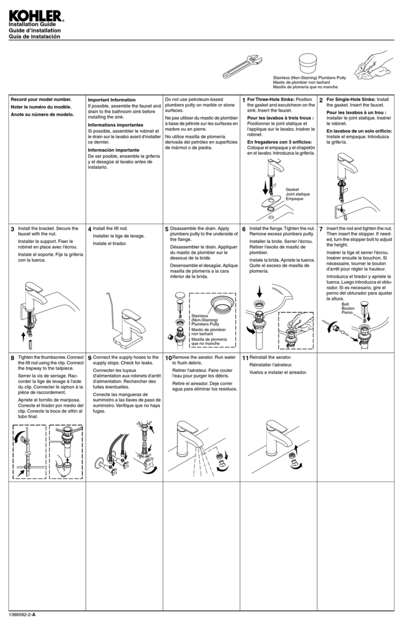 Kohler K-97060-4-CP User manual