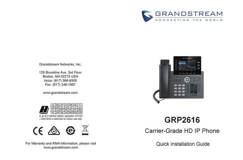 Grandstream Networks GRP2616 User manual