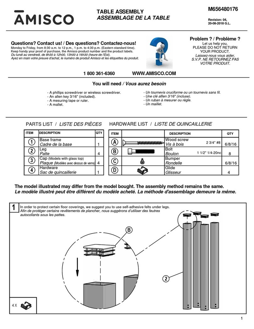 Amisco M656480176 User manual Amisco M656480176 User manual