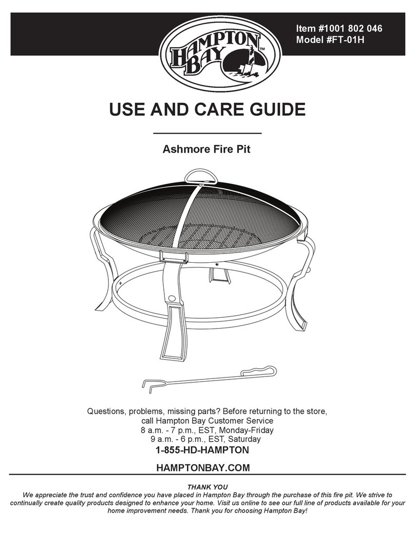 HAMPTON BAY Ashmore FT-01H Use and care guide