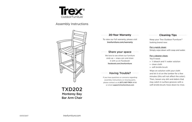 TREX Monterey Bay TXD202 Assembly instructions