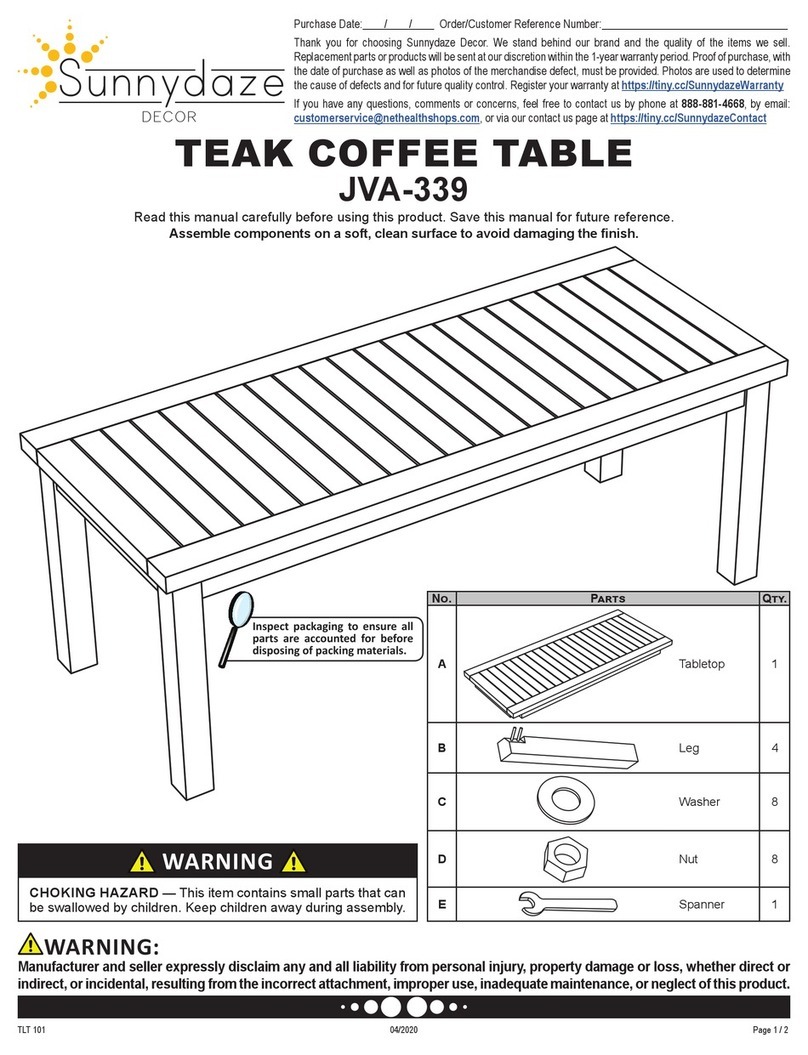 Sunnydaze Decor JVA-339 manual