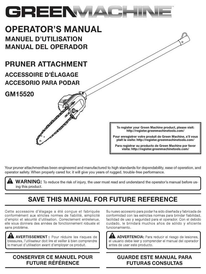 GreenMachine GM15520 Operator's manual GreenMachine GM15520 Operator's manual
