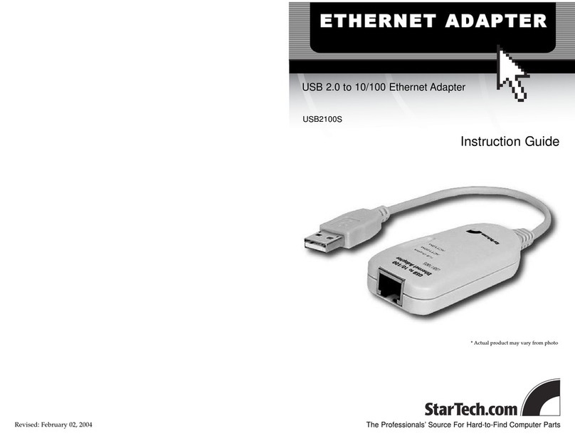 StarTech.com USB2100S Instruction guide