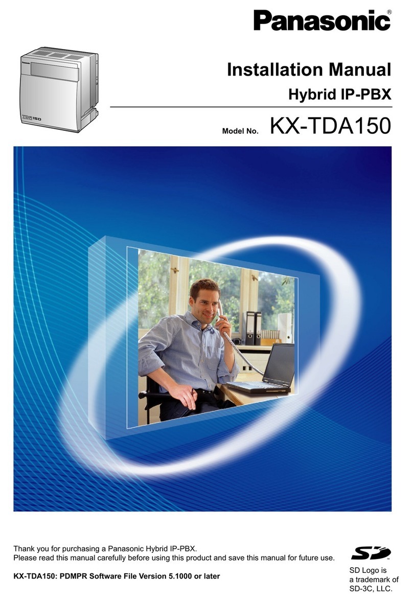Panasonic KX-TDA150 User manual