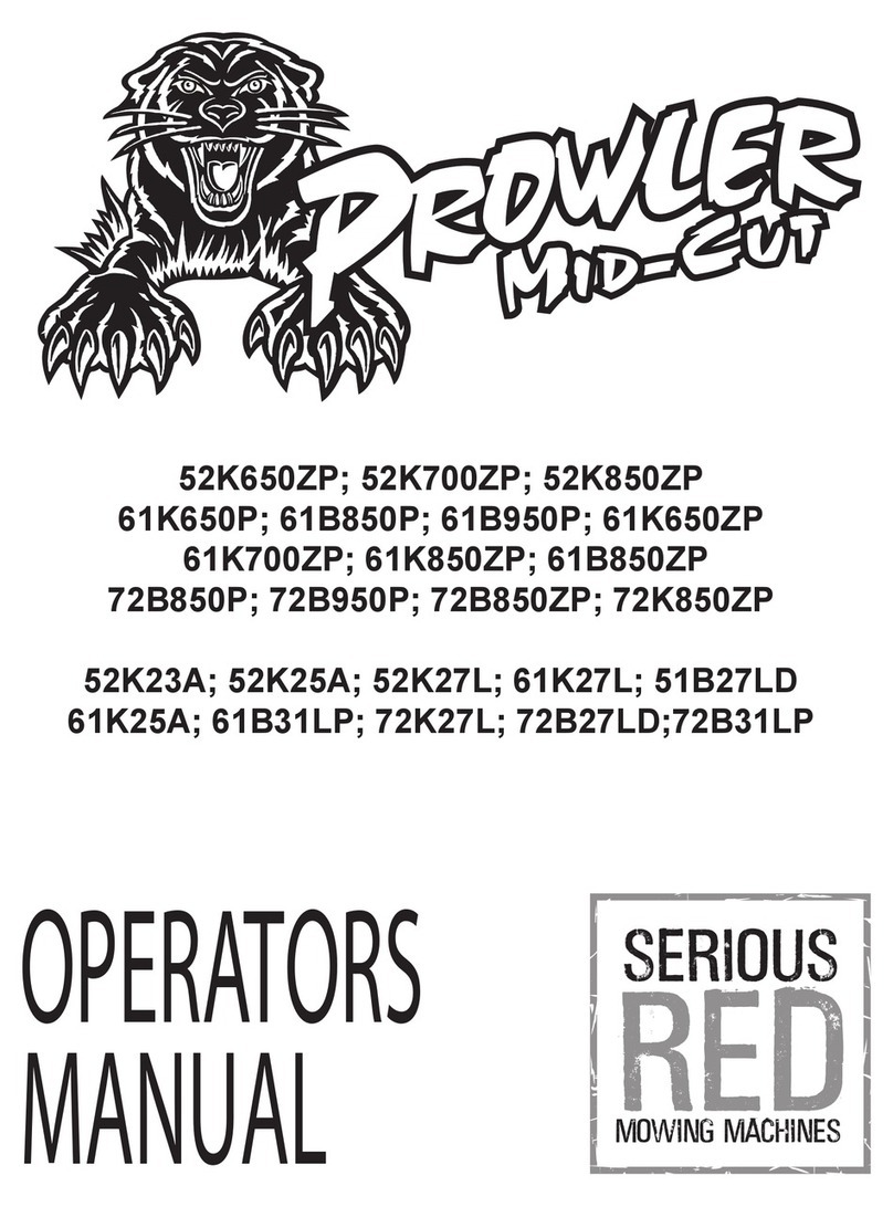 Prowler Mid-Cut 52K650ZP Operator's manual