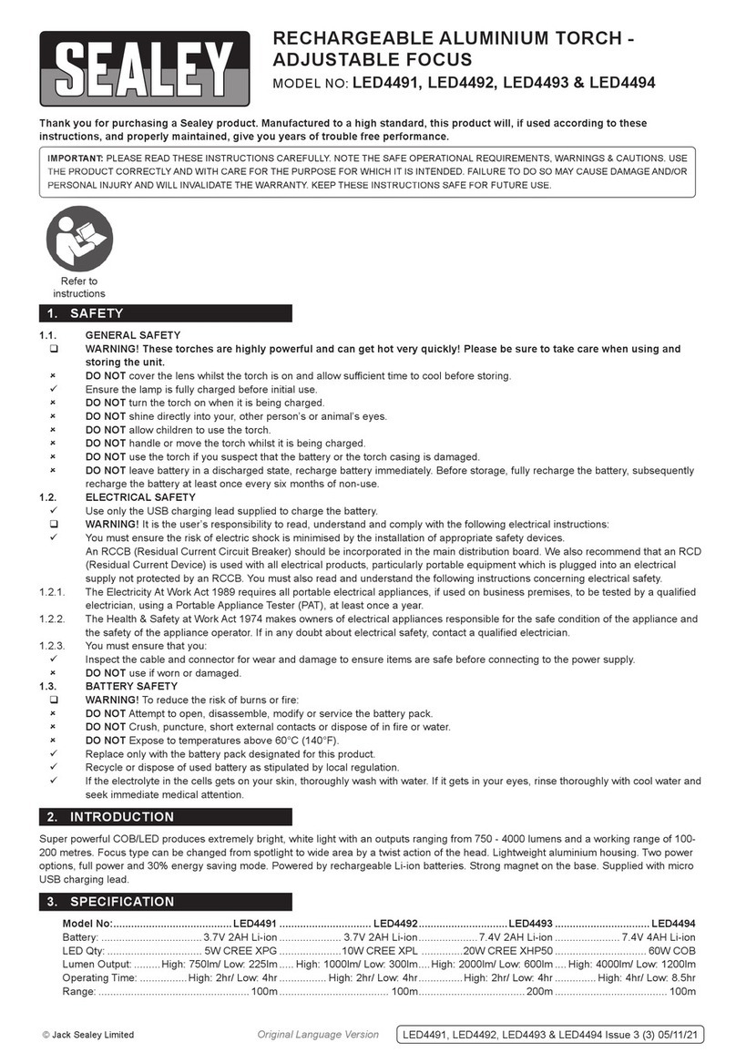 Sealey LED4492 User manual