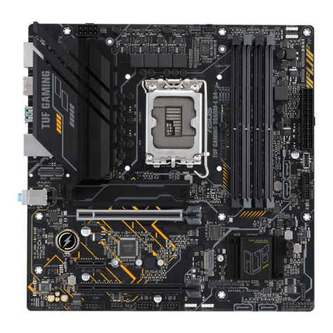 Asus TUF GAMING B660M-E D4 User manual