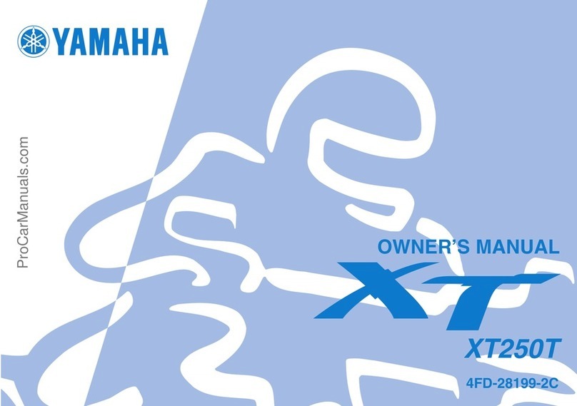 Yamaha XT250T User manual