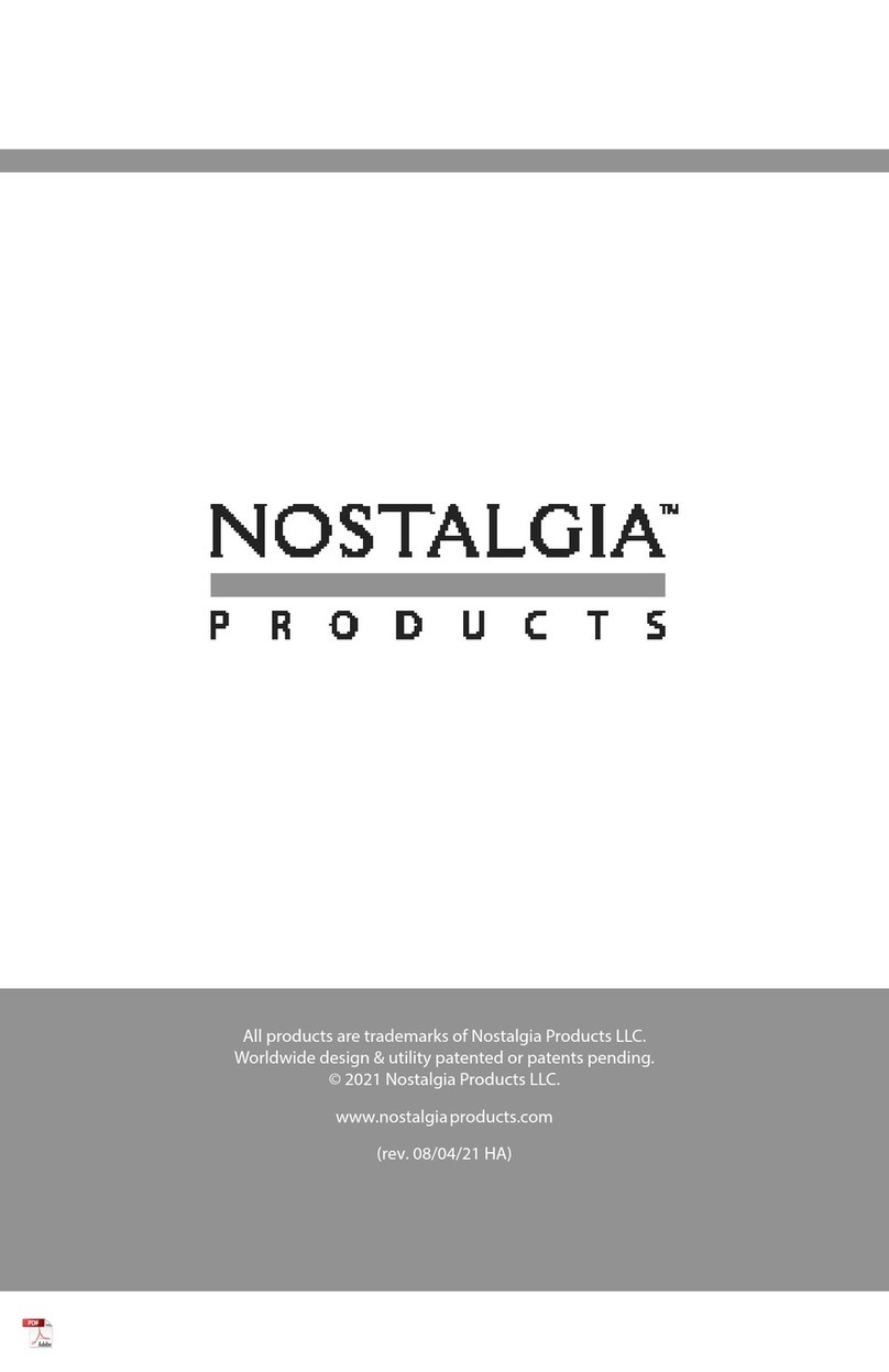 Nostalgia CLTOS2AQ User manual