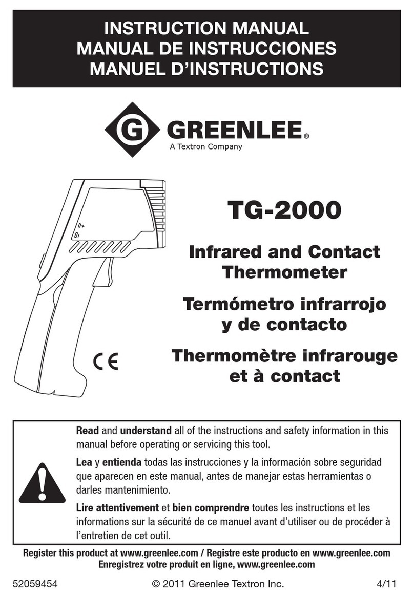 Textron Greenlee TG-2000 User manual