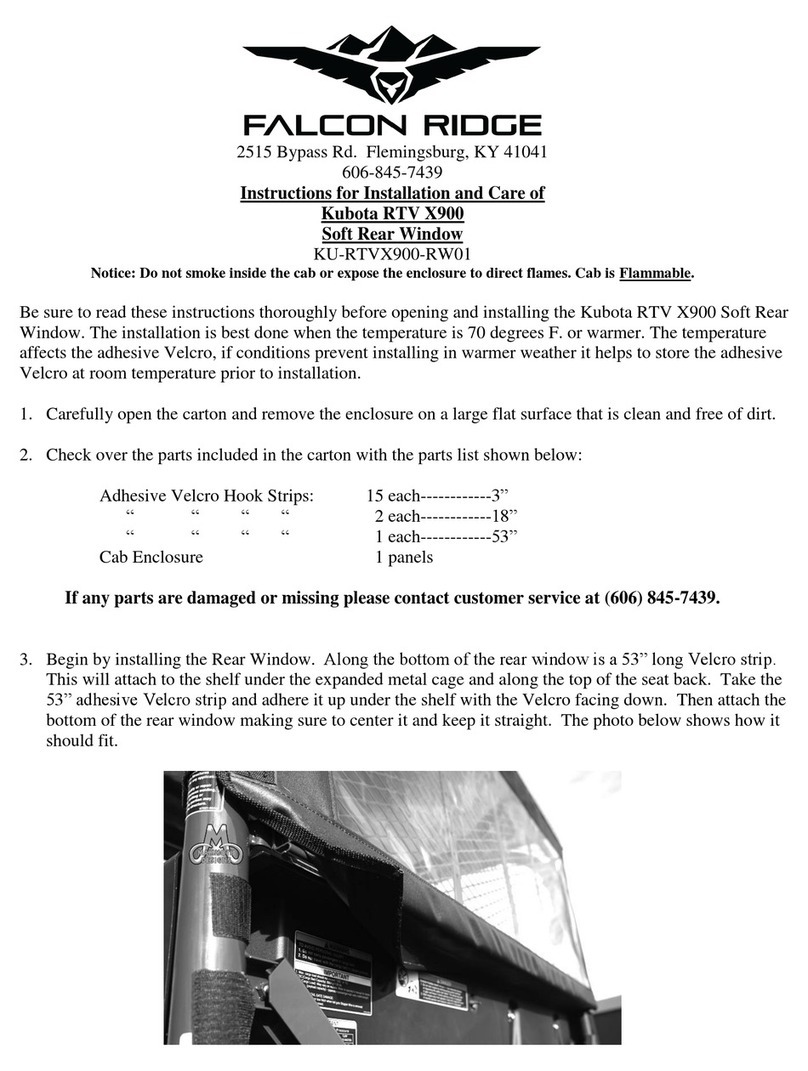 FALCON RIDGE KU-RTVX900-RW01 Installation manual FALCON RIDGE KU-RTVX900-RW01 Installation manual