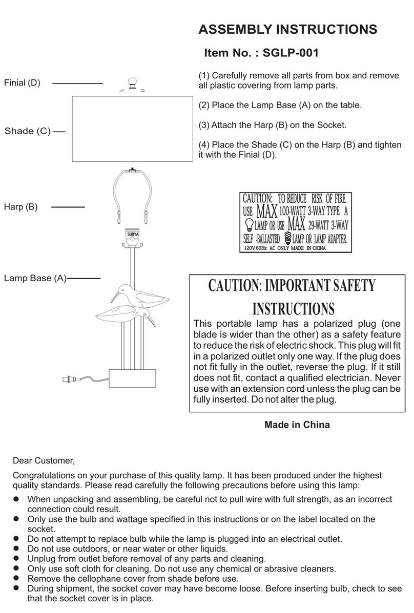 Living Spaces SGLP-001 User manual