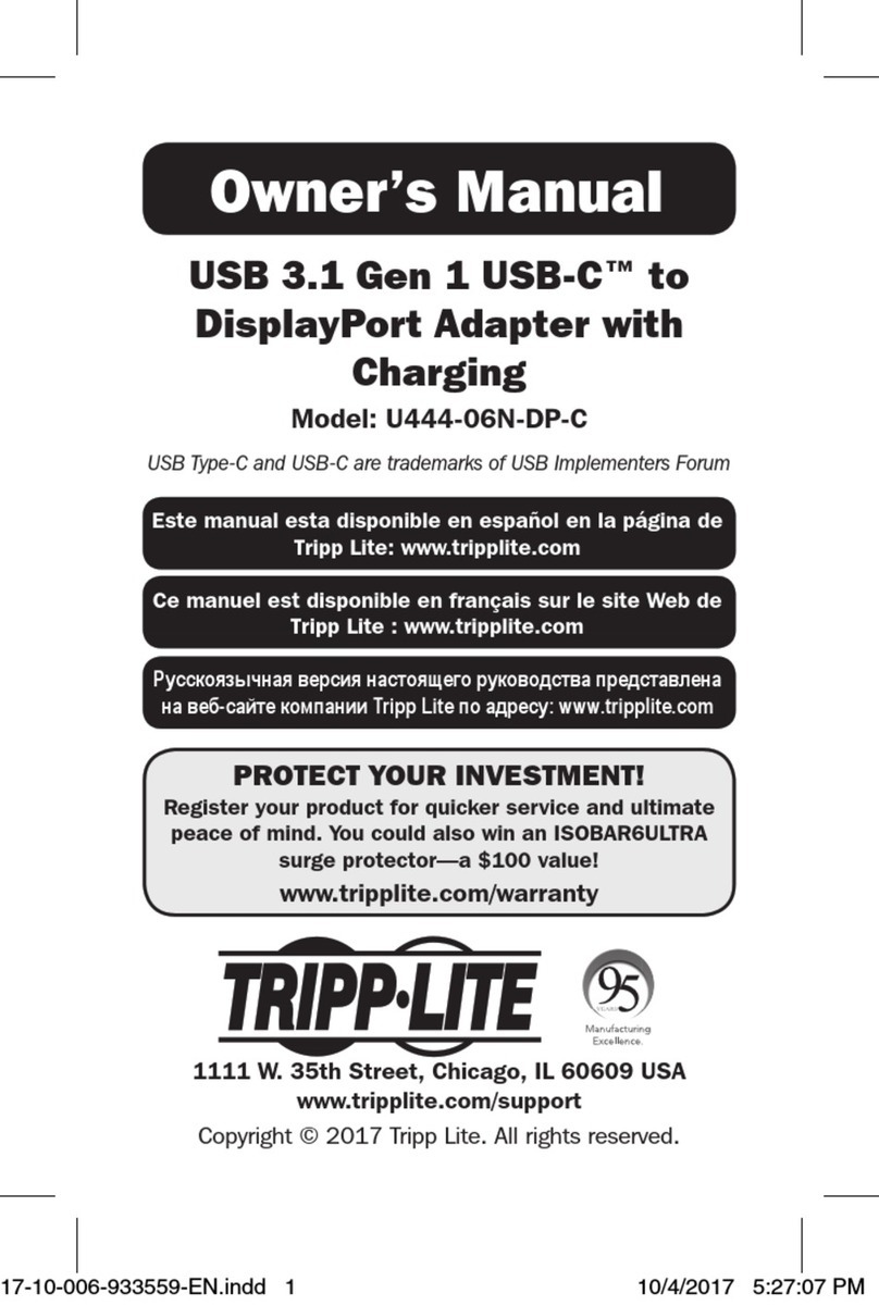 Tripp Lite U444-06N-DP-C owner's manual