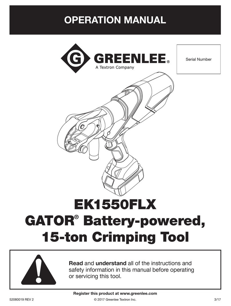 Textron Greenlee GATOR EK1550FLX User manual