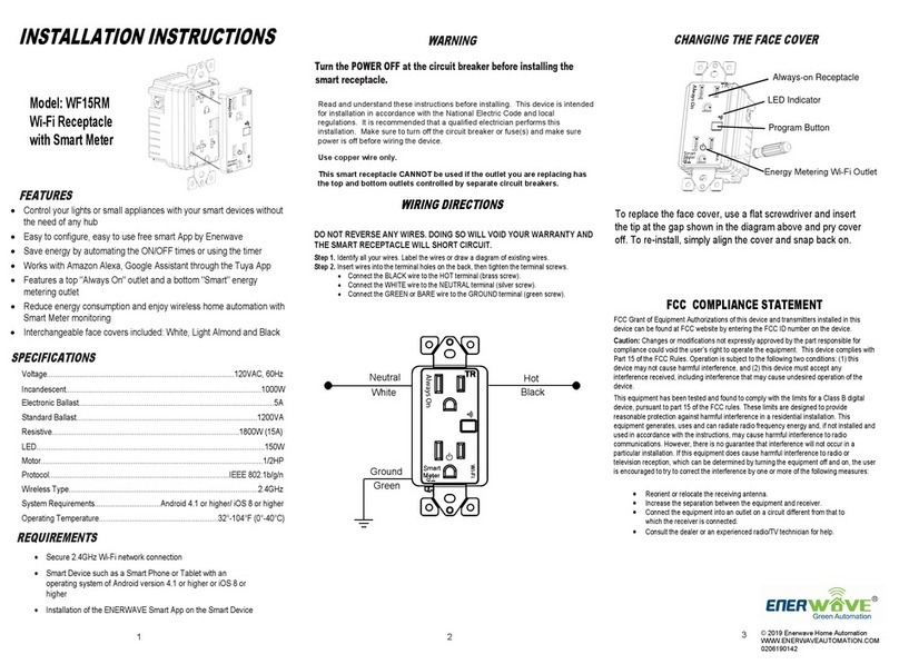 Enerwave WF15RM installation instructions