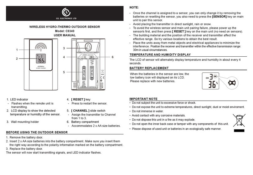 CCL ELECTRONICS C8340 User manual