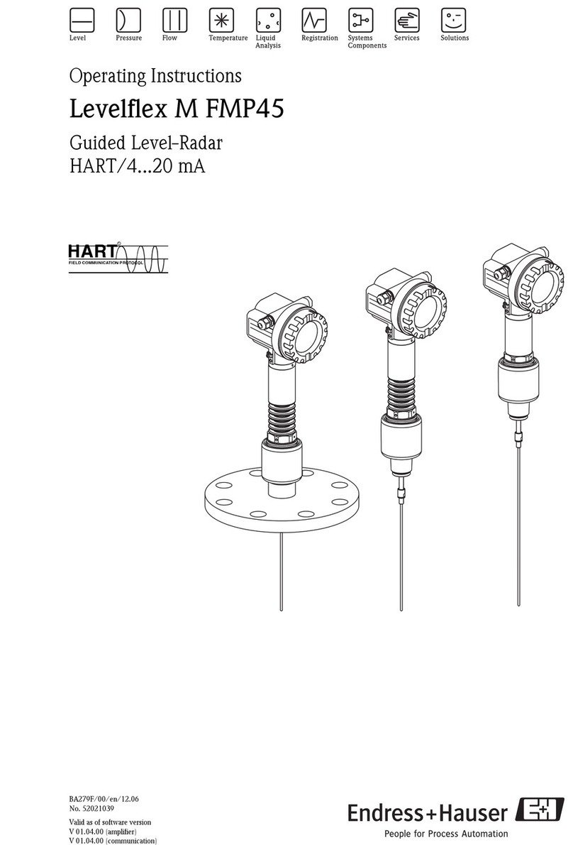 Endress+Hauser Levelflex M FMP45 operating instructions