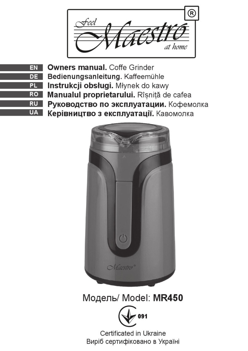 Maestro MR450 owner's manual
