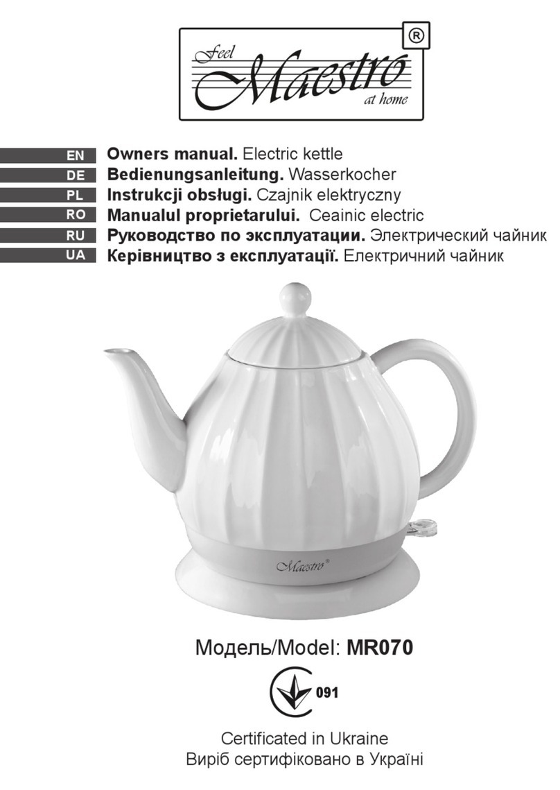 Maestro MR070 User manual
