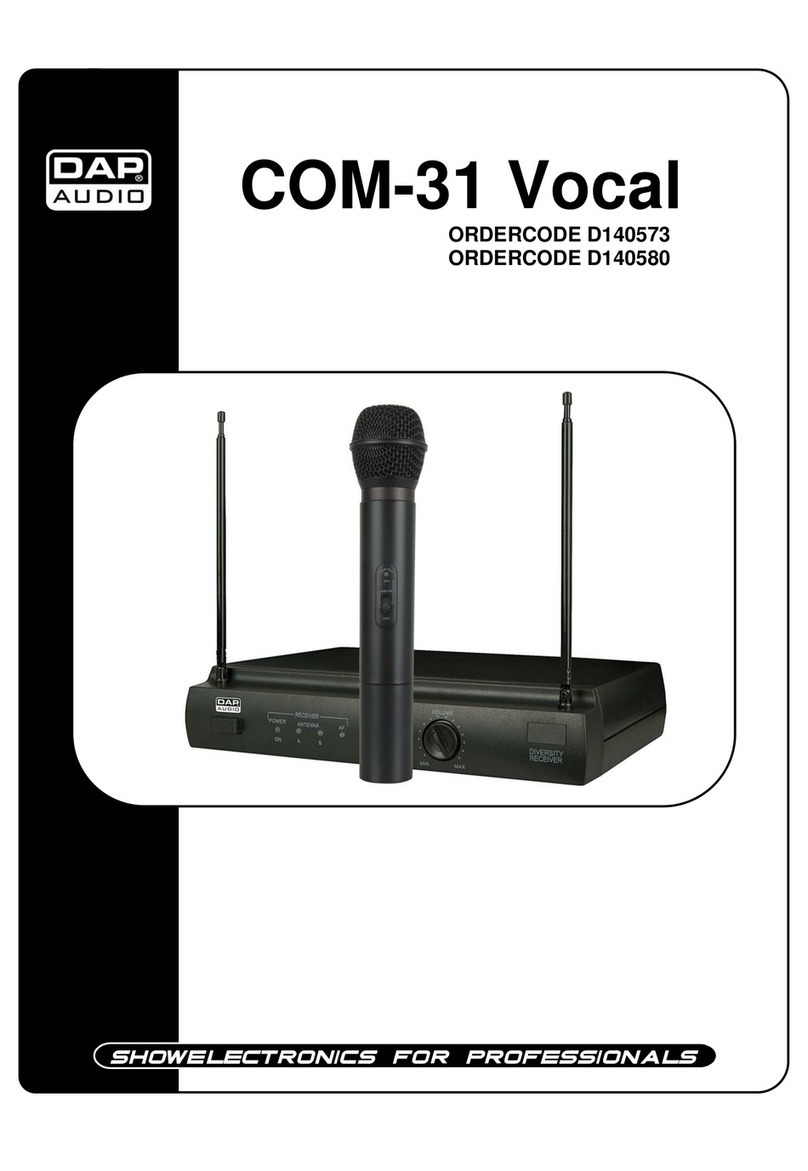 DAPAudio COM-31 Vocal manual