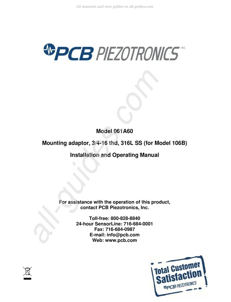 PCB Piezotronics 061A60 User manual