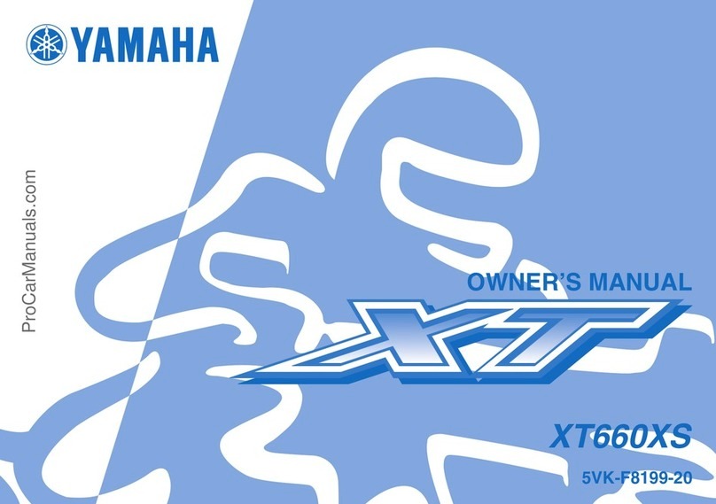 Yamaha XT660XS User manual