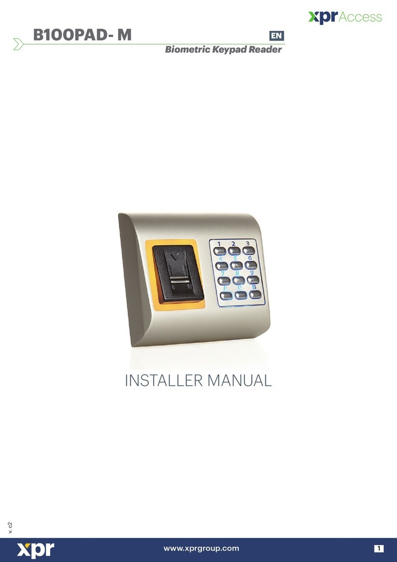 XPR Access B100PAD-M Installer manual