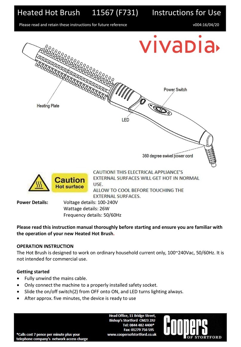 Coopers of Stortford F731 Instructions for use
