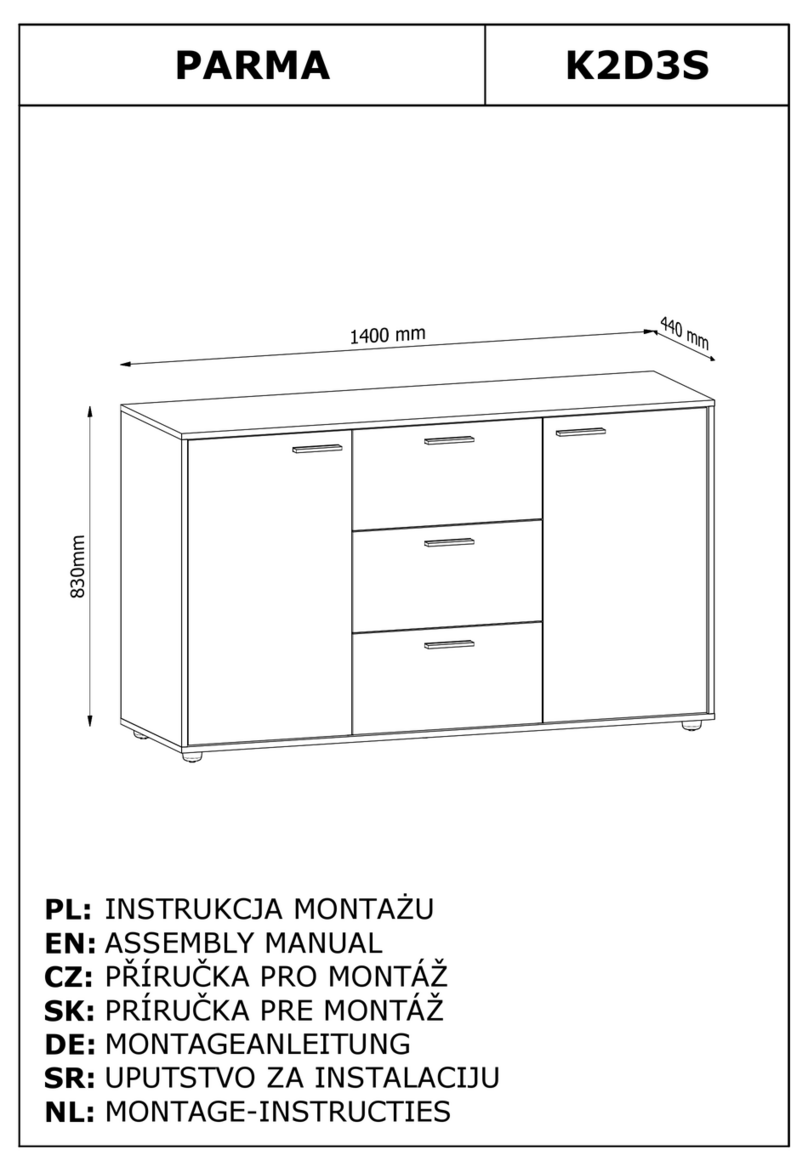 GALA MEBLE PARMA K2D3S Assembly manual