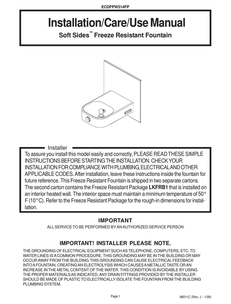 Elkay Soft Sides ECDFPW314FPC Installation manual
