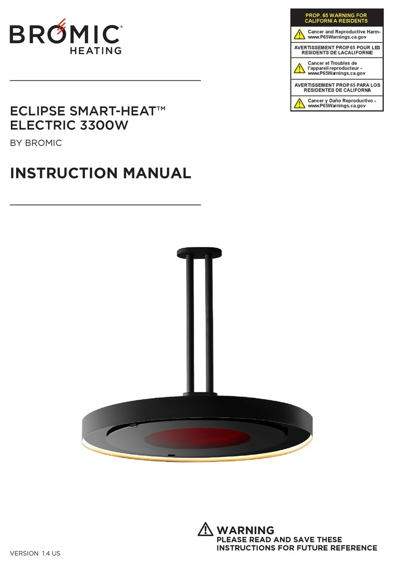 Bromic Heating Eclipse Smart-Heat Electric 3300W instruction manual