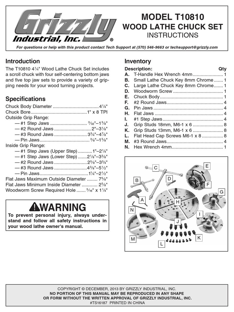 Grizzly T10810 User manual