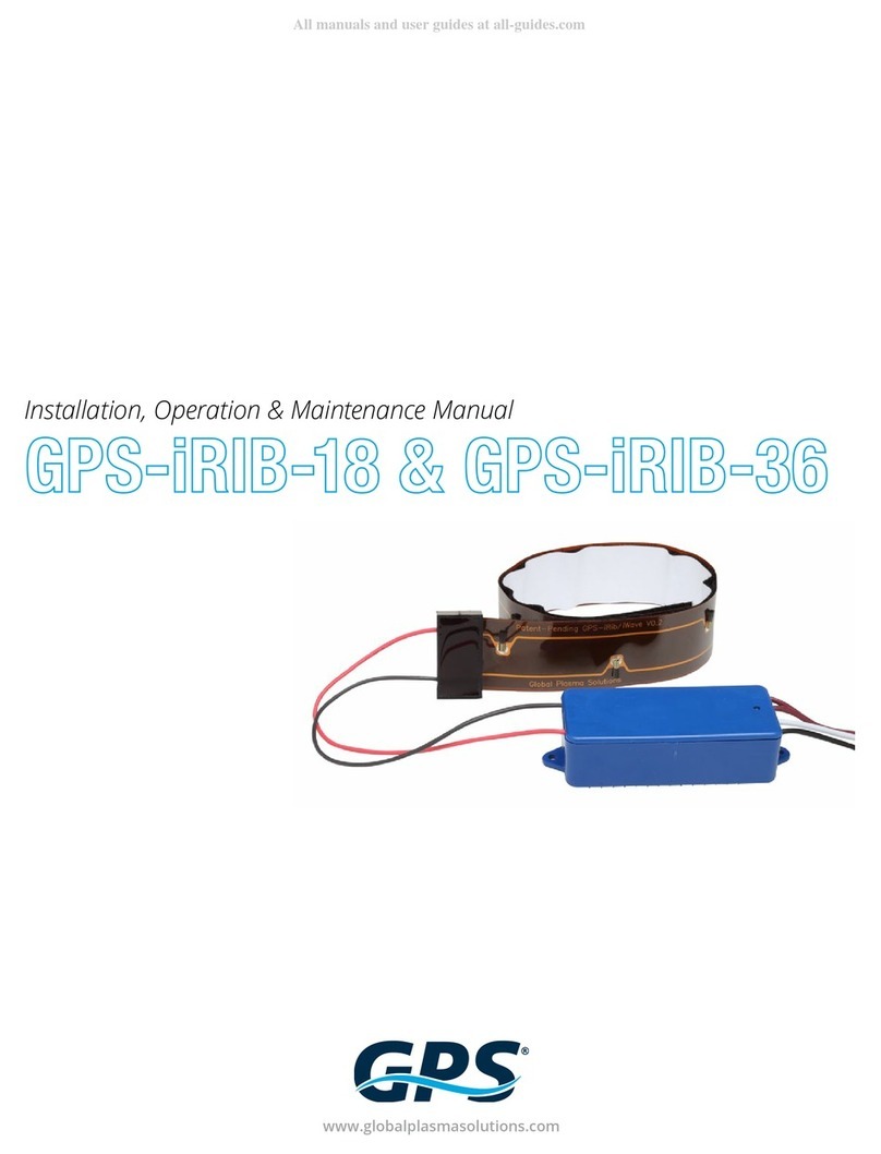 GLOBAL PLASMA SOLUTIONS GPS-iRIB-18 Installation, operation & maintenance manual GLOBAL PLASMA SOLUTIONS GPS-iRIB-18 Installation, operation & maintenance manual