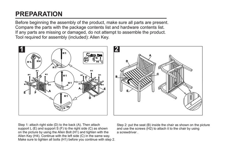 Safavieh PAT6719A Assembly instructions
